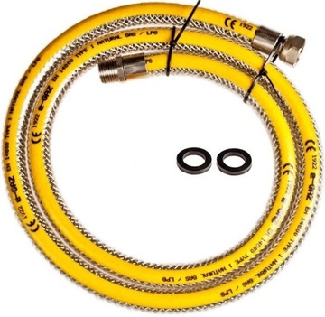 Elastyczny wąż stalowy przewód gazowy do kuchenki, płyty gazowej 150cm-1,5m