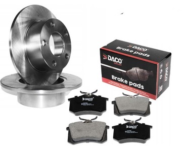 TARCZE KLOCKI TYŁ ZESTAW VW PASSAT B5 AUDI A6 C5