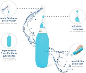 HAPPYPO DAS ORIGINAL ДЕТСКОЕ БИДЕ ALS POPODUSCHE - Weiß Ohne Reisebeutel 1 St