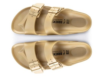 Klapki damskie złote BIRKENSTOCK ARIZONA EVA GLAMOUR GOLD 1022465 38