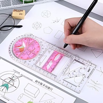 Geometriczna linijka odpowiednia dla uczniów gimna