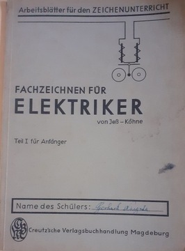 Rysunki techniczne dla elektryków 1943r