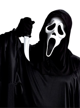 MASKA KRZYK NA HALLOWEEN STRASZANA MASKA NA TWARZ