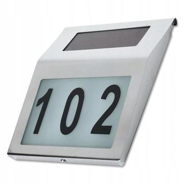 СВЕТОДИОДНАЯ СОЛНЕЧНАЯ ЛАМПА НОМЕР ДОМА, ОТКРЫТЫЙ САД