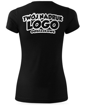 Sportowy T-shirt termoaktywny + LOGO NAPIS prezent