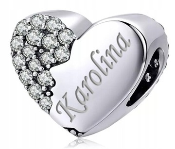 Charms Serce Charms Zawieszka GRAWER Srebro 925
