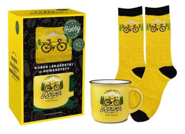 Wyjątkowy Kubek + Skarpety Rowerzysty, Prezent na Święta dla Mężczyzny