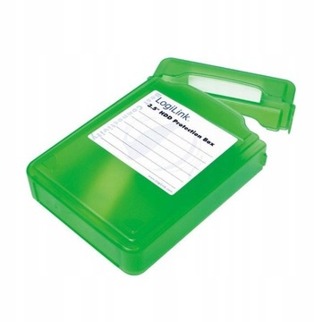 PUDEŁKO do dysków dysku 3.5'' Logilink zielone