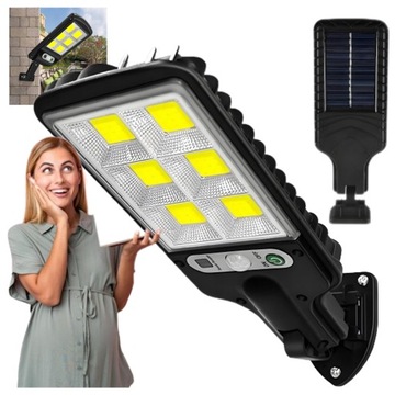 LAMPA SOLARNA uliczna LED CZUJNIK RUCHU MOCNA