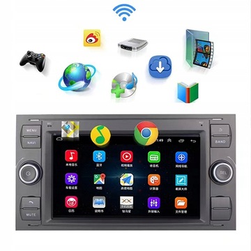 РАДИО 2 DIN ANDROID FORD FOCUS MONDEO GALAXY C-Max