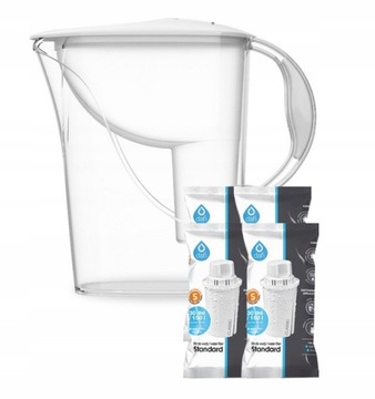 Dzbanek Filtr Dafi Atria 2,4l + 4 Wkłady BIAŁA