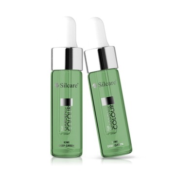 Silcare Oliwka do skórek i paznokci z pipetą Kiwi Deep Green 15 ml
