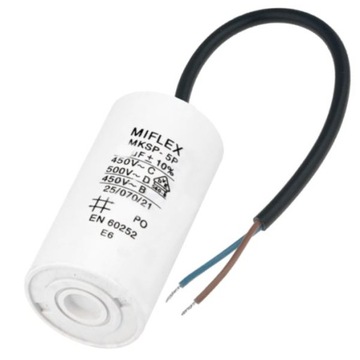 Конденсатор двигателя MIFLEX 16uF 450Vac ПОЛЬСКИЙ