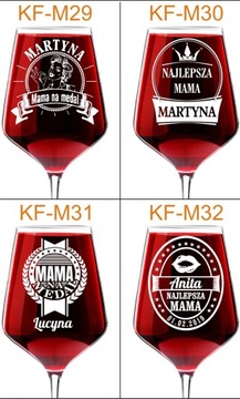 ПОДАРОК ​​ДЛЯ МАТЕРИ МАТЕРИ БОКАЛ ВИНА с гравировкой