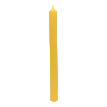 ŚWIECA STOŁOWA Z WOSKU PSZCZELEGO 25CM ŁYSOŃ