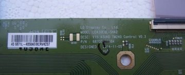 T-con LC430EQL-SHA2/6870C-0568A KD-43X8305C