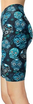 sissycos Damskie legginsy sportowe, niebieskie S-L