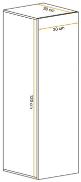 ВЫКЛЮЧАТЕЛЬ ЛАМЕЛЬ ПОДВЕСНОЙ ШКАФ 120СМ MAT WOTAN ПВХ