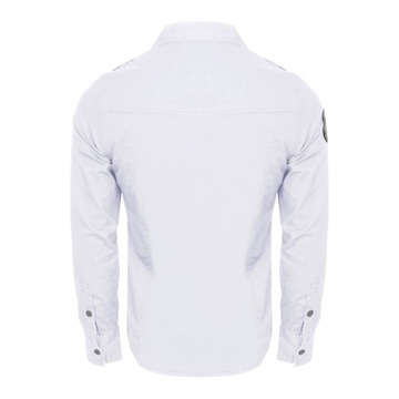 Košeľa s dlhým rukávom BRANDIT Luis Vintageshirt white XL