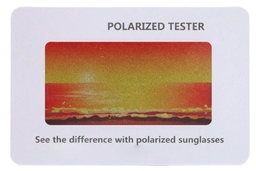 Tester polaryzacji okularów - weryfikacja polaryzacji