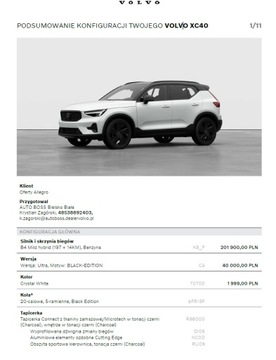 Volvo XC40 2026 VOLVO XC40 B4 ULTRA BLACK EDITION, zdjęcie 8
