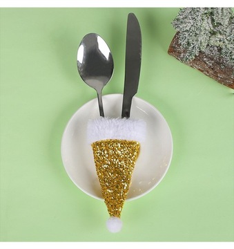 7 шт. Рождественская шляпа, нож и вилка, декоративная мантия