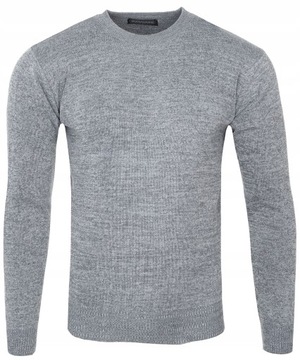 SWETER MĘSKI ELASTYCZNY SZARY XXL