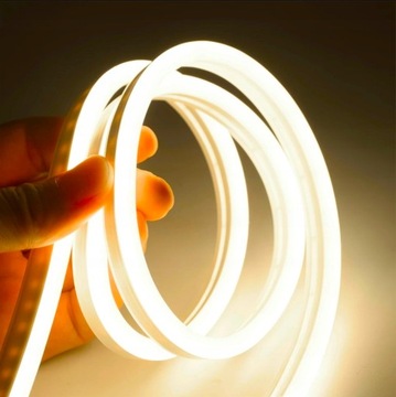 NEON FLEX LED WĄŻ ŚWIETLNY 230V CIEPŁY NA METRY