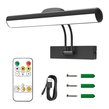 Bezprzewodowa lampa LED obraz z pilotem regulowana