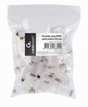 Gembird wtyki RJ45 cat 5e UTP 50szt 8P8C