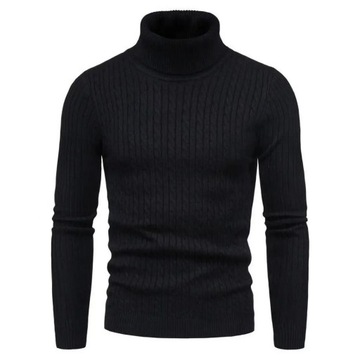 Autumn Winter Turtleneck Sweater Men Warm Fashion