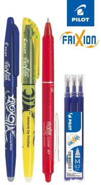 Zestaw PILOT FRIXION + zakreślacz + wkłady