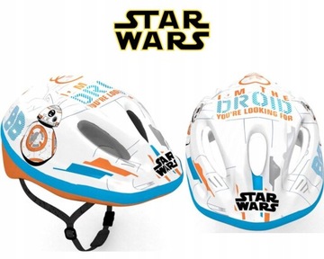 Регулируемый детский велосипедный шлем 52-56 см Disney - STAR WARS BB8
