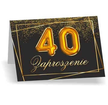 Zaproszenia na urodziny 18,25,30,40,50 koperta A6