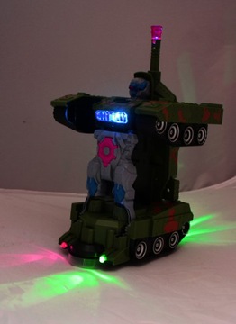 РОБОТ ТАНК 2В1 ЛАЗЕРЫ СВЕТ ЗВУКИ E1163 EMAJ