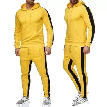 Zestaw sportowy Plus Solid Brushed Sweatwear Moda Zestaw męski