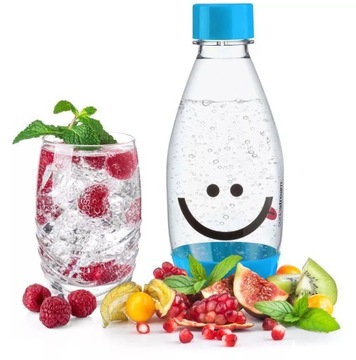 Butelka SodaStream 0,5 l niebieska UŚMIECH