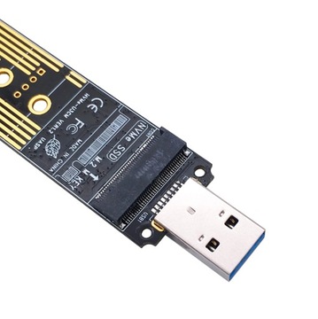 Адаптер SSD-накопителя M2 NVMe PCIe к USB-A 3.1
