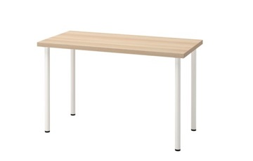 IKEA LINNMON ADILS STÓŁ BIURKO 120x60 cm DĄB/BIAŁ.