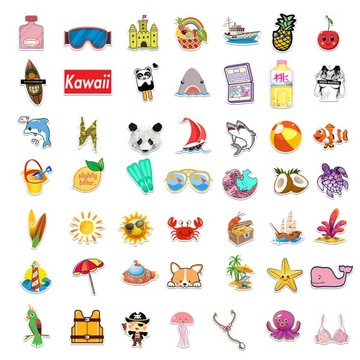 Наклейки - самый большой набор 300 шт. VSCO GIRL.