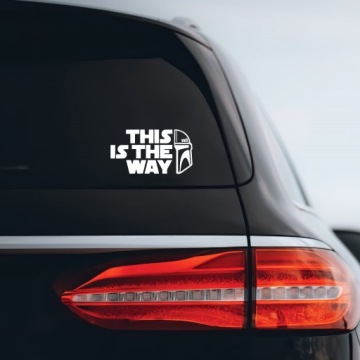 Наклейка на автомобиль «THIS IS THE WAY» на тему «Звездные войны» — точно сделано