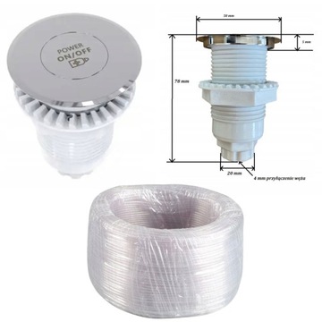 Aeromasaż 1000W 12 Dysz Masaż Powietrzny Jacuzi SPA Bali Ogrodowych Zestaw