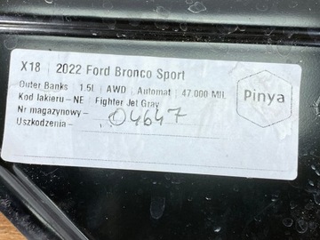Obudowa mocowanie komputera Ford Bronco Sport 2020+ Escape Kuga Mk3 USA