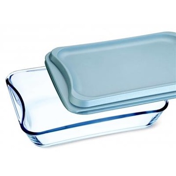 SIMAX ŻAROODPORNE NACZYNIE PROSTOKĄTNE 3,5L Z PLASTIKOWĄ POKRYWĄ