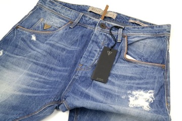 GUESS Spodnie męskie jeans niebieskie 29