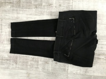 BIBA BY escada czarne jeans slim spodnie 34 xs