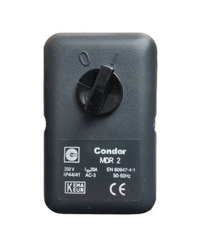 Wyłącznik ciśnieniowy Condor MDR 2 230V 6-8 bar zaworek odprężający kątowy