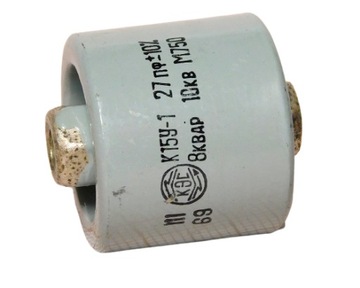 Kondensator ceramiczny 27pF 10kV 8KWar [095]