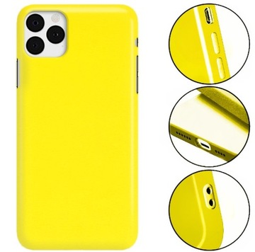 ETUI MATOWE ŻÓŁTY do IPHONE 11 PRO Obudowa Smooth