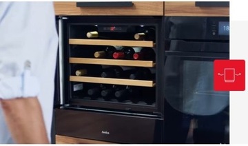 Винный шкаф Amica WCF1K15B7.3, 7 бутылок, УФ-фильтр, светодиодное освещение